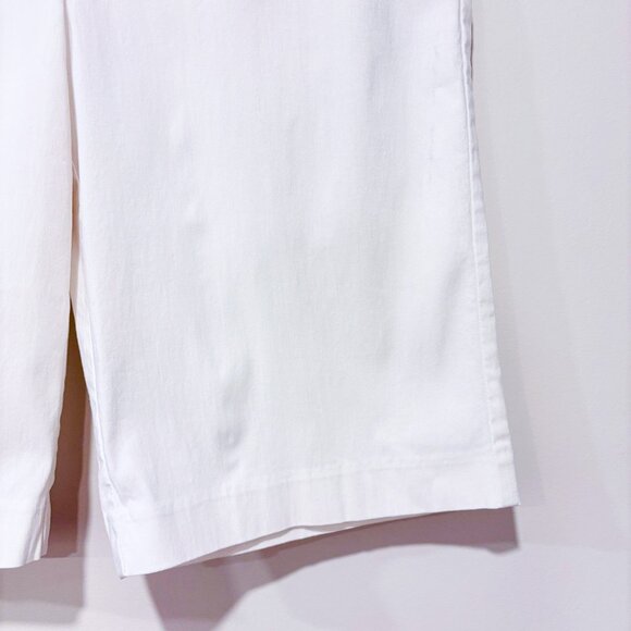GRENIER White Stretch Bermuda Shorts Mid-Rise Summer Casual | Size 7 * - Picture 5 of 7